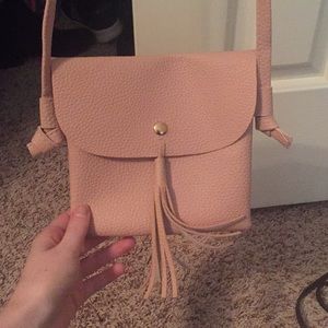 pink purse with tassel SOLD